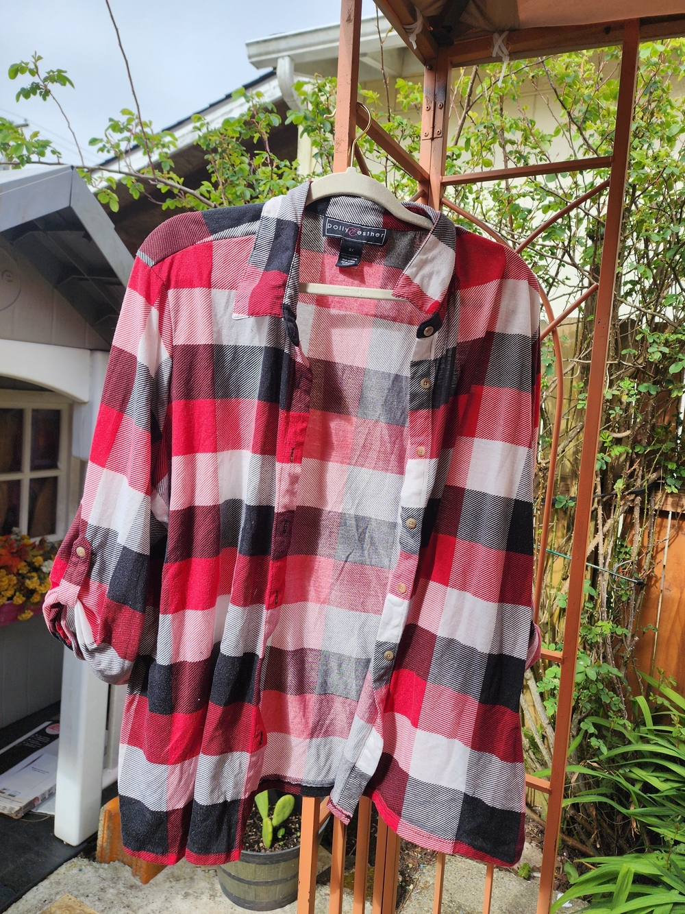 Red Plaid Woman's Shirt